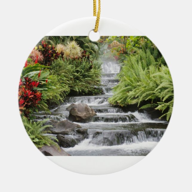 Wasserfall Keramik Ornament (Vorne)