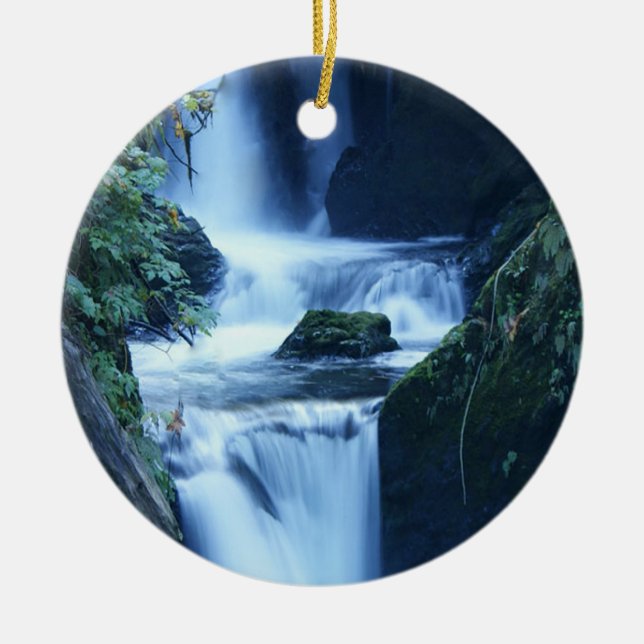 Wasserfall Keramik Ornament (Vorne)