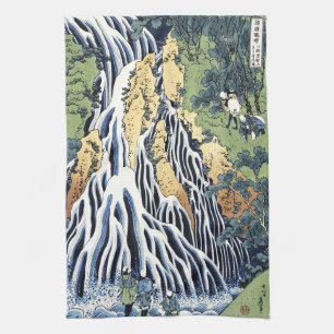 Wasserfall Kirifuri in der Nähe des Kurokami-Gebir Geschirrtuch