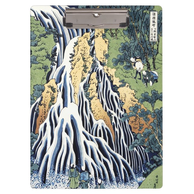 Wasserfall Kirifuri in der Nähe des Kurokami-Gebir Klemmbrett (Vorderseite)