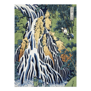 Wasserfall Kirifuri in der Nähe des Kurokami-Gebir Poster