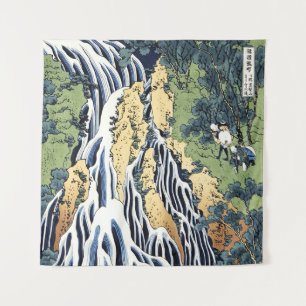 Wasserfall Kirifuri in der Nähe des Kurokami-Gebir Wandteppich