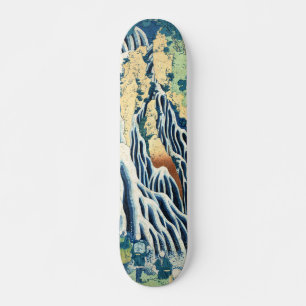Wasserfall Kirifuri mt Kurokami Hokusai ukiyo e Skateboard