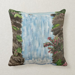 Wasserfall-Kissen (blaues Ende) Kissen