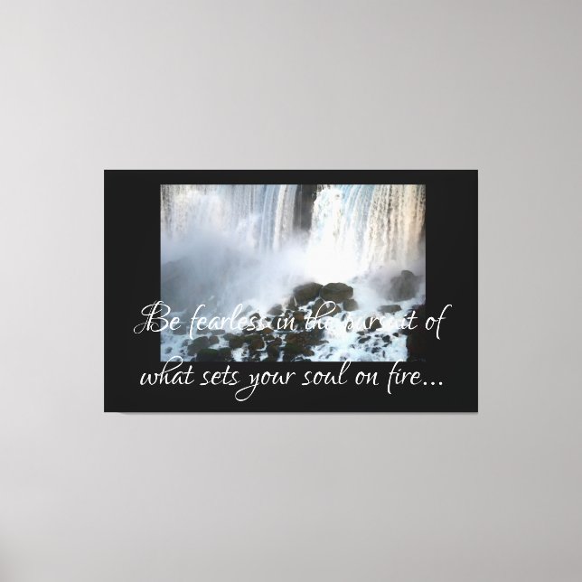 Wasserfall Leinwanddruck (Vorderseite)