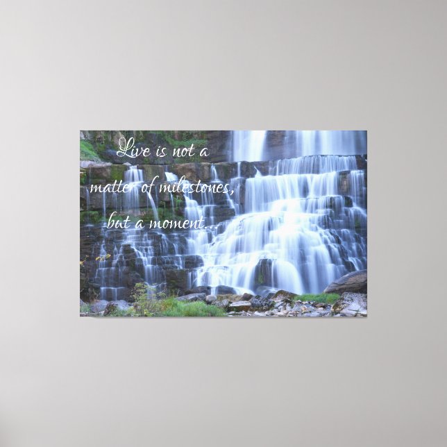 Wasserfall Leinwanddruck (Vorderseite)