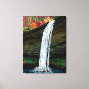 Wasserfall-Malerei Leinwanddruck
