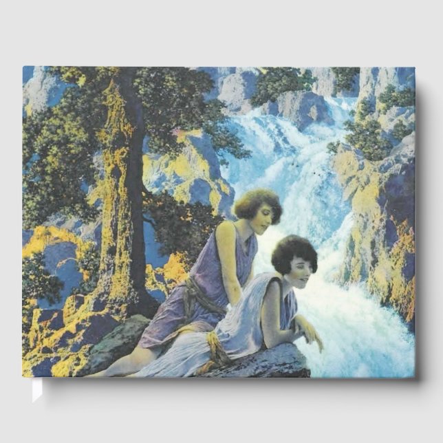 Wasserfall - Maxfield Parrish Gästebuch (Vorderseite)