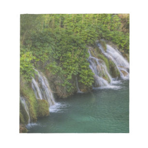 Wasserfall, Nationalpark Plitvicer Seen und Notizblock