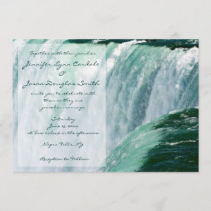 Wasserfall Niagara Falls Hochzeitsreise Einladung