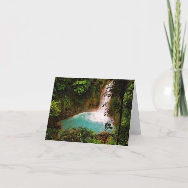 Wasserfall Notecard Karte (Vorderseite)