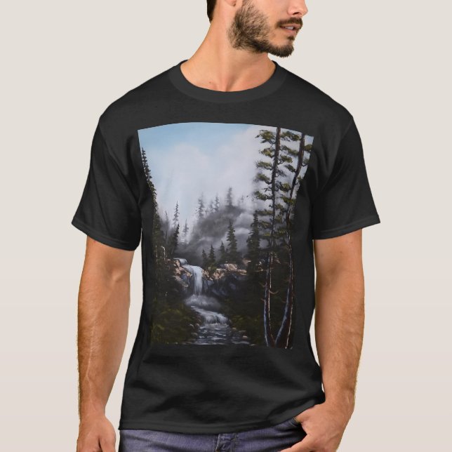 Wasserfall Paradies T-Shirt (Vorderseite)