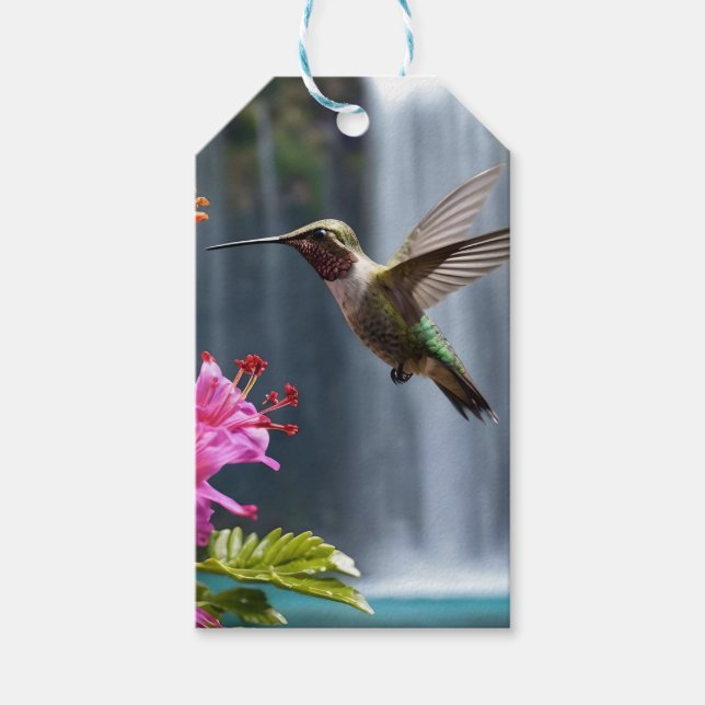 Wasserfall Park Hummingbird, Geschenkanhänger (Vorderseite)