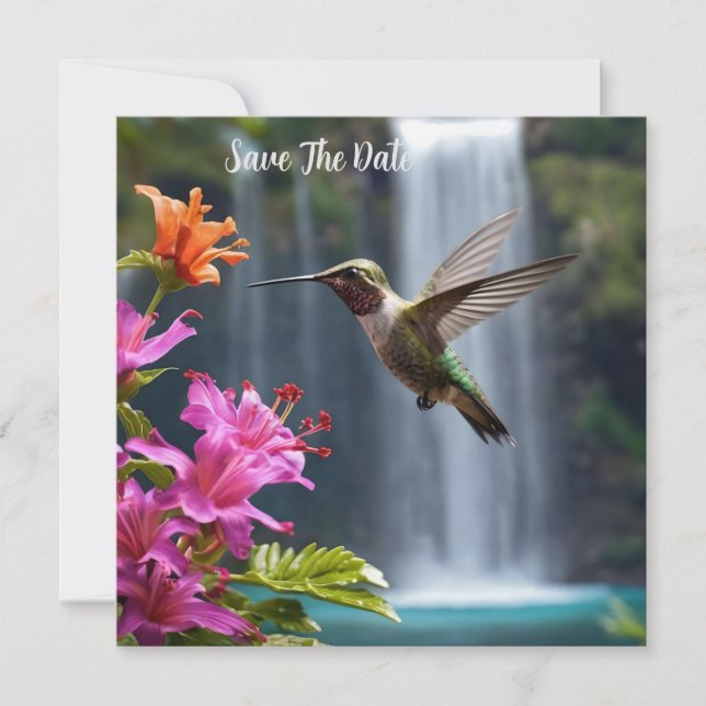 Wasserfall Park Hummingbird, Save The Date (Vorderseite)