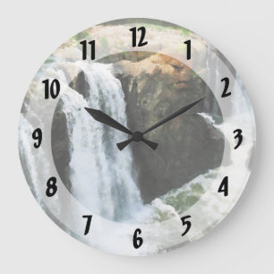 Wasserfall Paterson NJ Große Wanduhr