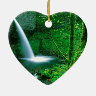 Wasserfall-Pferdeschwanz-Kolumbien-Schlucht Keramikornament