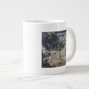 Wasserfall Porthmeor Strand St. Ives Jumbo-Tasse