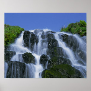 Wasserfall, Portree, Insel Skye, Highlands, Poster