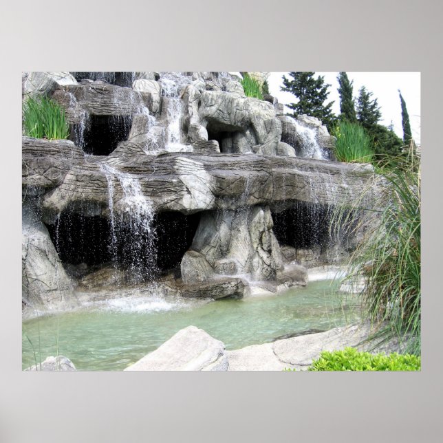 Wasserfall Poster (Vorne)