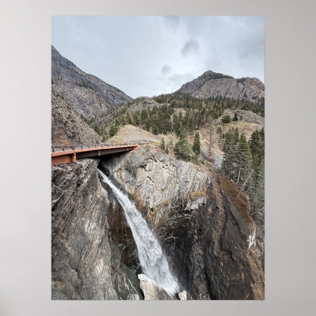 Wasserfall Poster (Vorne)