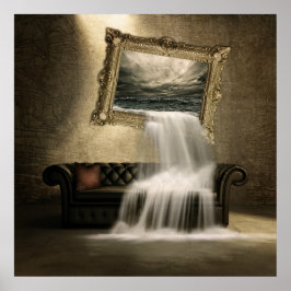 Wasserfall Poster