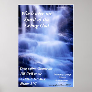 Wasserfall Poster Wash über mich...