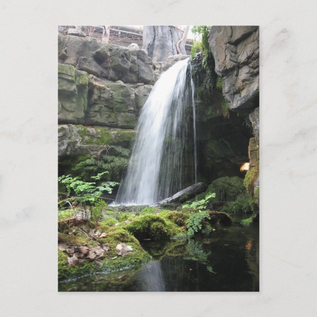Wasserfall Postkarte (Vorderseite)