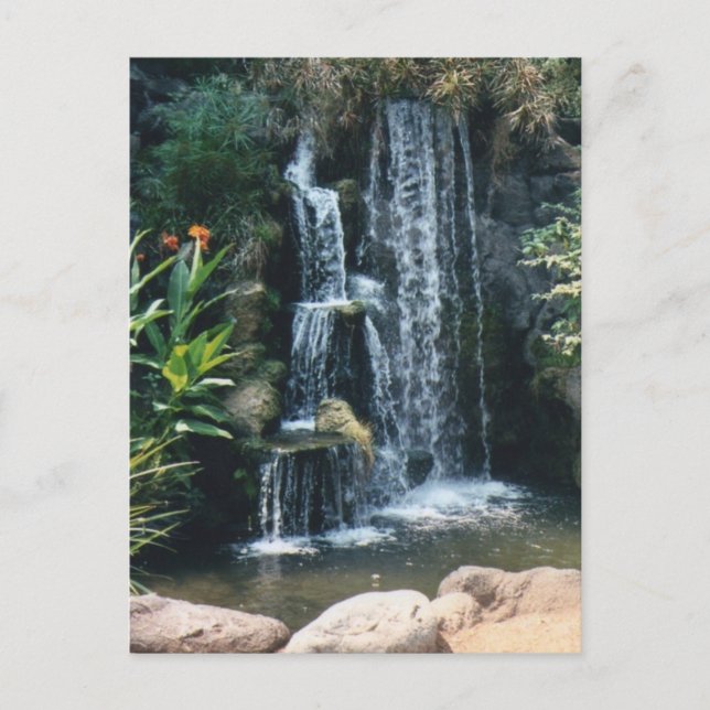 Wasserfall Postkarte (Vorderseite)