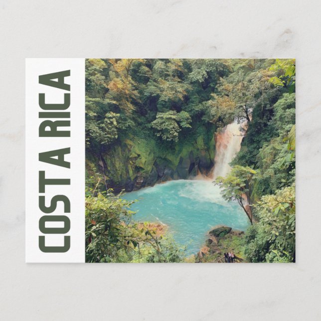 Wasserfall Postkarte (Vorderseite)