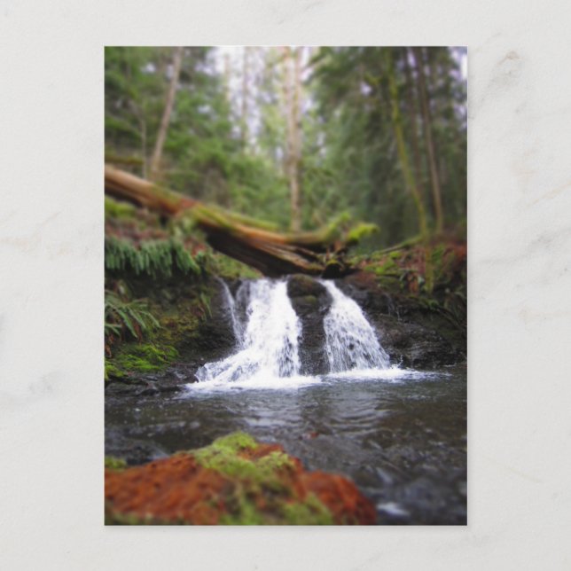 Wasserfall Postkarte (Vorderseite)