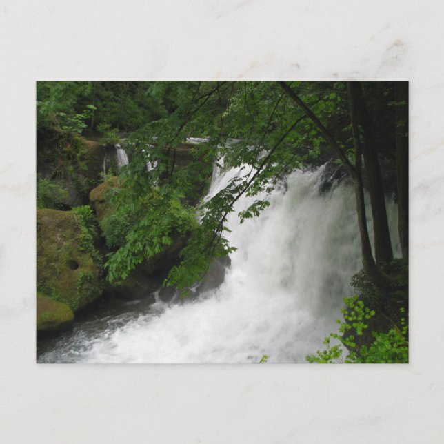 Wasserfall Postkarte (Vorderseite)