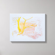 Wasserfall Silver Canvas Print