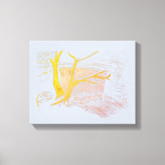 Wasserfall Silver Canvas Print Leinwanddruck