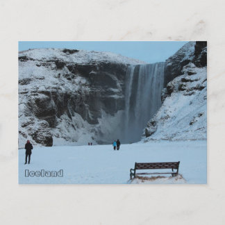 Wasserfall Skógafoss, Skógá, südlich von Island Postkarte