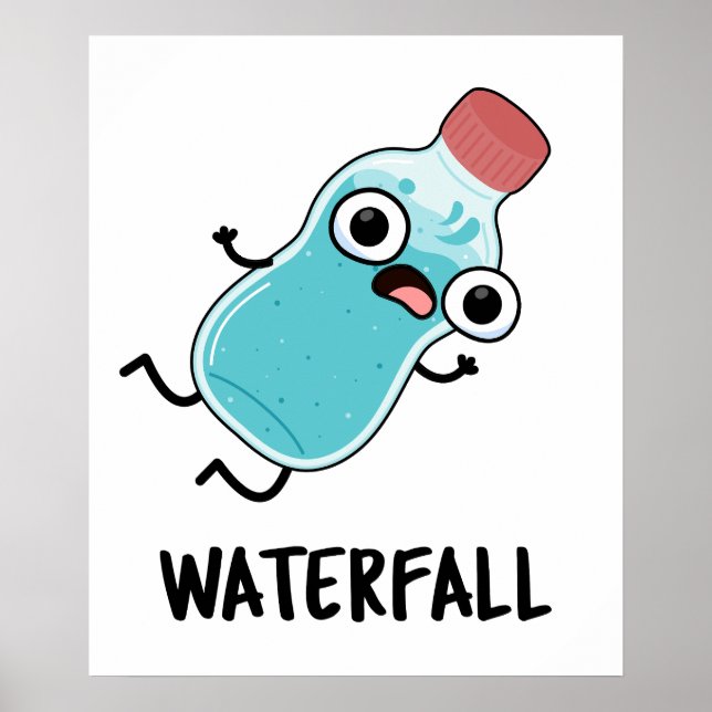 Wasserfall Sonnenwasserpuppe Poster (Vorne)