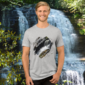 Wasserfall suchen Abenteuer Wandern Tri-Blend Shirt