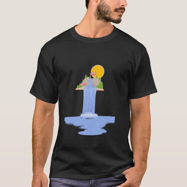 Wasserfall T-Shirt (Vorderseite)
