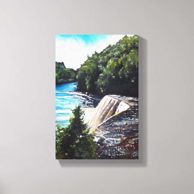Wasserfall - Tahquamenon Falls, MI | Canvas Print Leinwanddruck (Vorderseite)