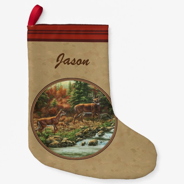 Wasserfall Tan Kleiner Weihnachtsstrumpf (Vorderseite)