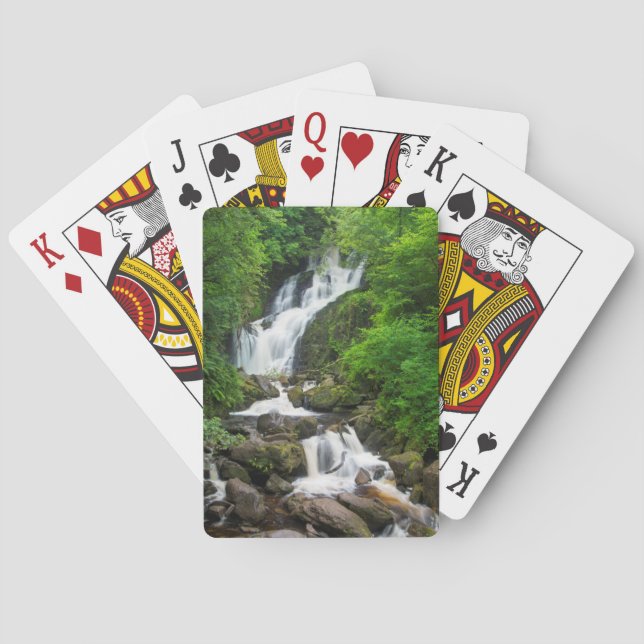 Wasserfall Torc landschaftlich, Irland Spielkarten (Rückseite)