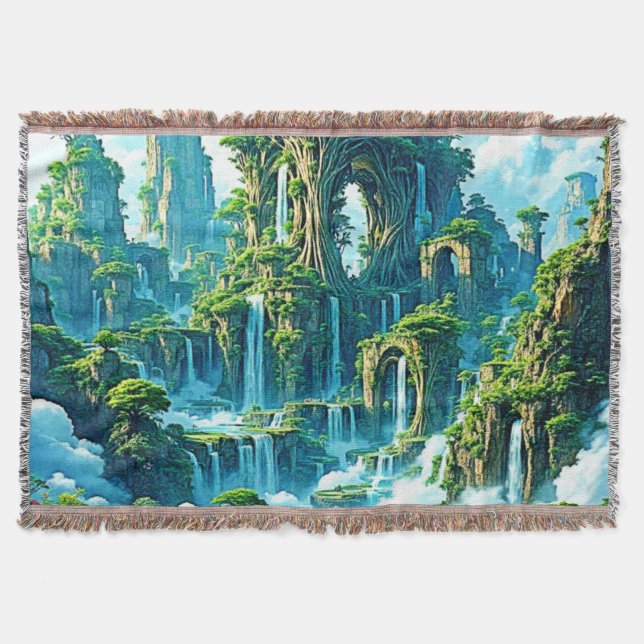 Wasserfall Trek Kingdom Dream Decke (Vorderseite)