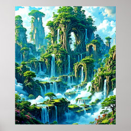 Wasserfall Trek Kingdom Dream Poster