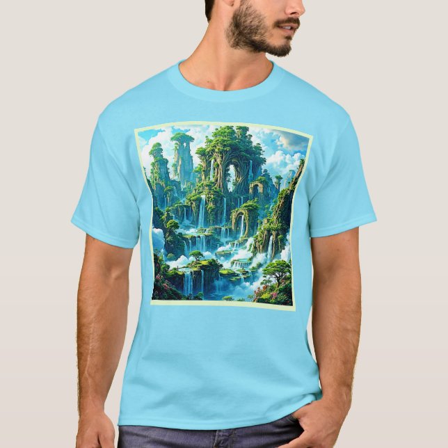Wasserfall Trek Kingdom Dream T-Shirt (Vorderseite)