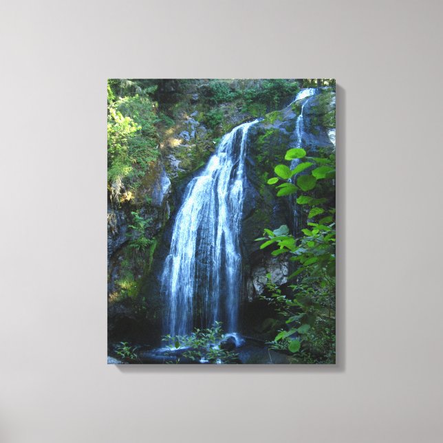 Wasserfall überwundene Canvas Leinwanddruck (Vorderseite)
