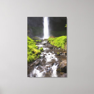 Wasserfall und Fluss Leinwanddruck