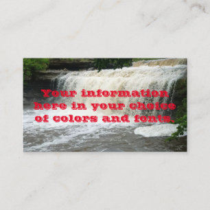 Wasserfall  visitenkarte