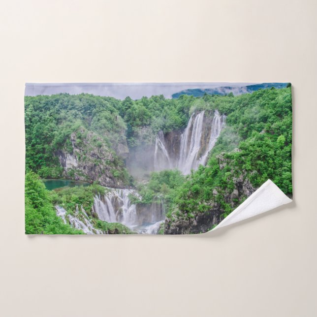 Wasserfall von Plitvicer Seen Handtuch (Handtuch)