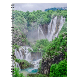 Wasserfall von Plitvicer Seen Notizblock