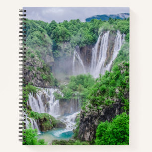 Wasserfall von Plitvicer Seen Notizbuch