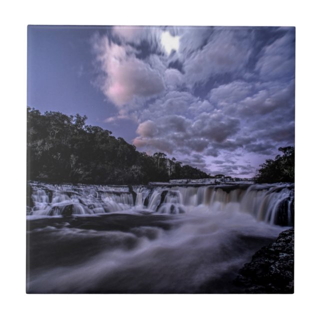Wasserfall von Venâncios Fliese (Vorderseite)